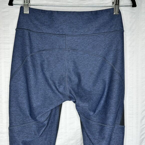 Outdoor Voices Leggings Womens Medium Blue Black Two Tone Crop Workout Gym - Picture 5 of 12